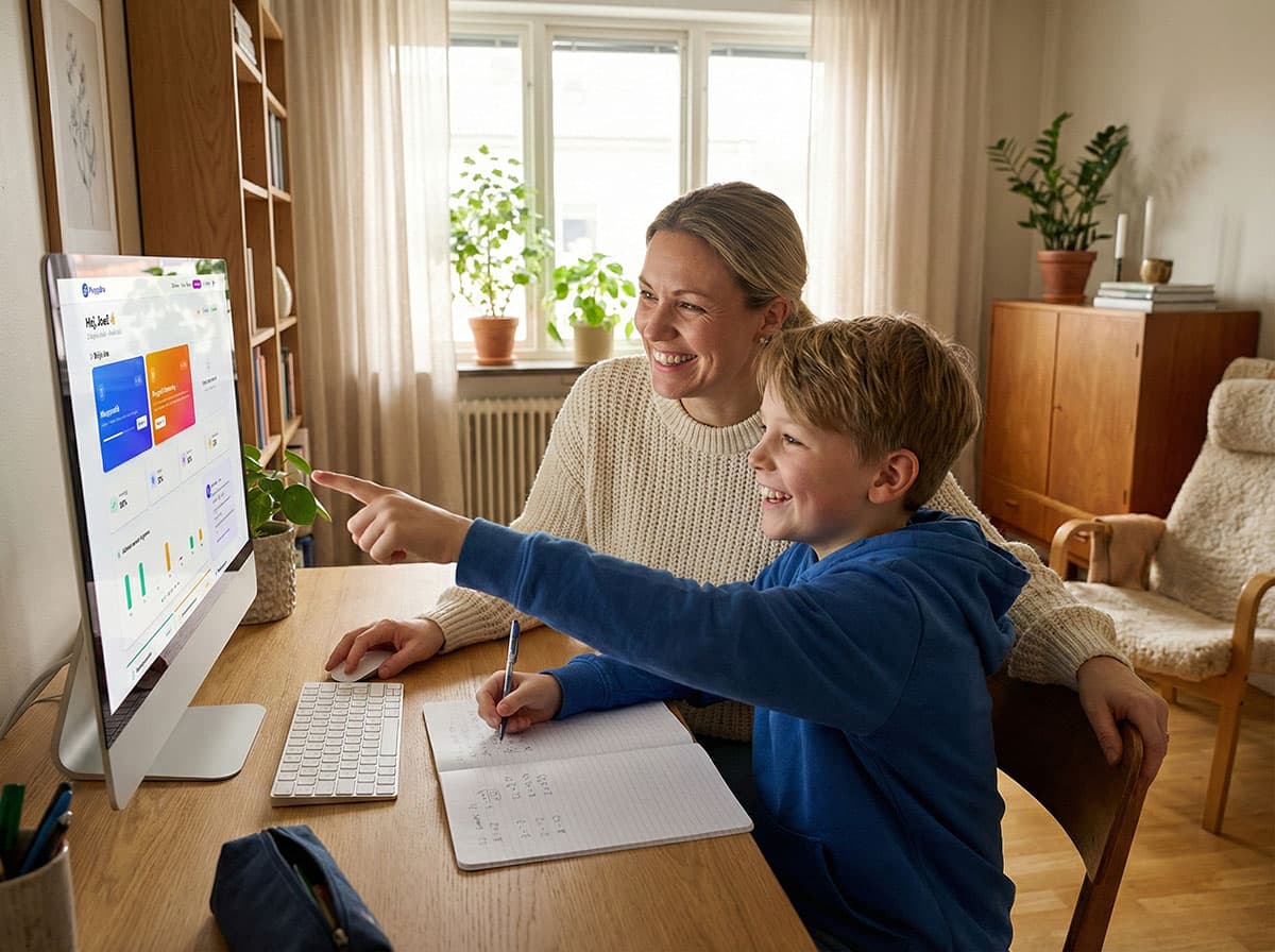 Dashboard med framstegsöversikt